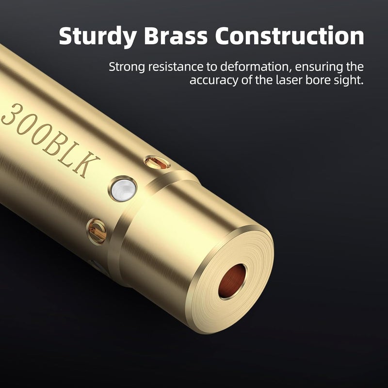 EZshoot Bore Sight Laser 9mm/ 223 5.56mm/ 30-06/25-06/270 /300BLK 7.62x35mm/ 6.5CM/ 12 Gauge Cal Red Laser Boresighter with Extra Batteries - Image 5